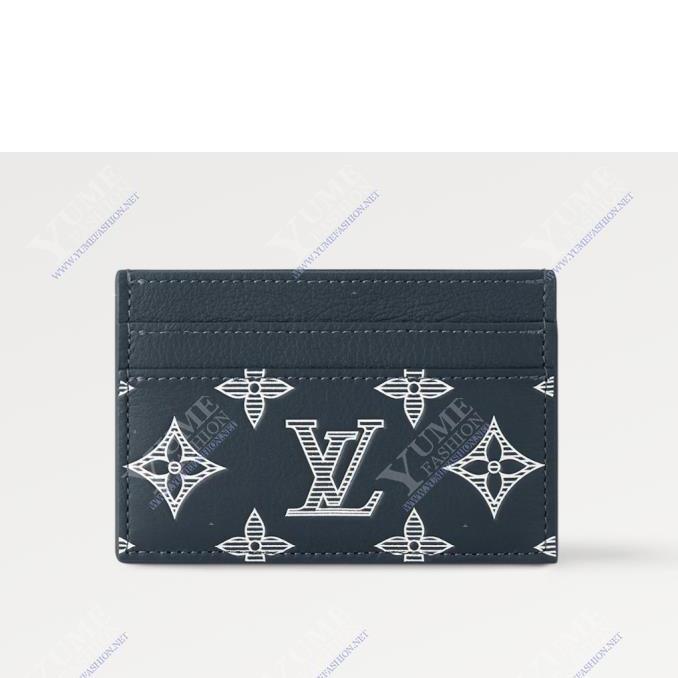 BÓP NAM LV Double Card Holder ( Navy blue)