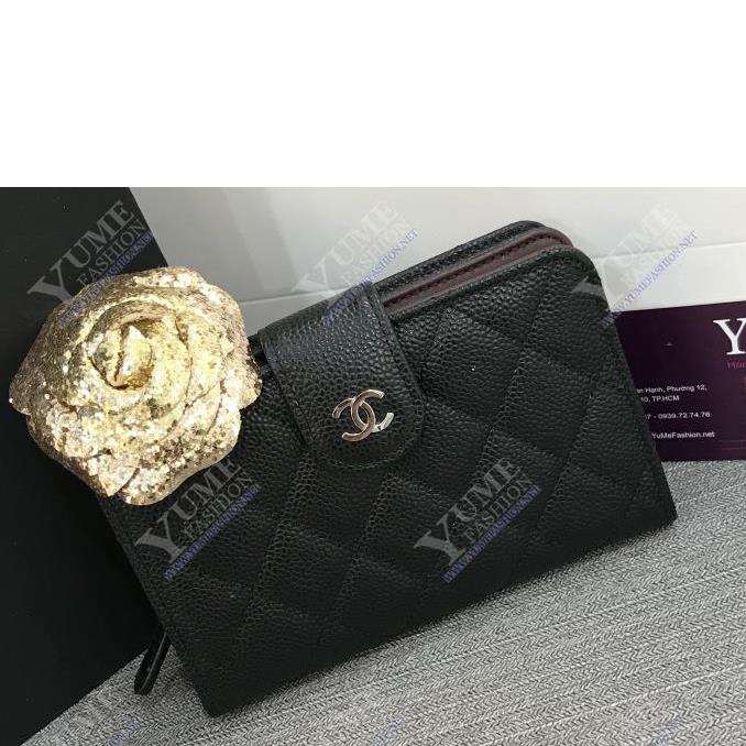 BÓP NỮ CHANEL Wallet Caviar Leather