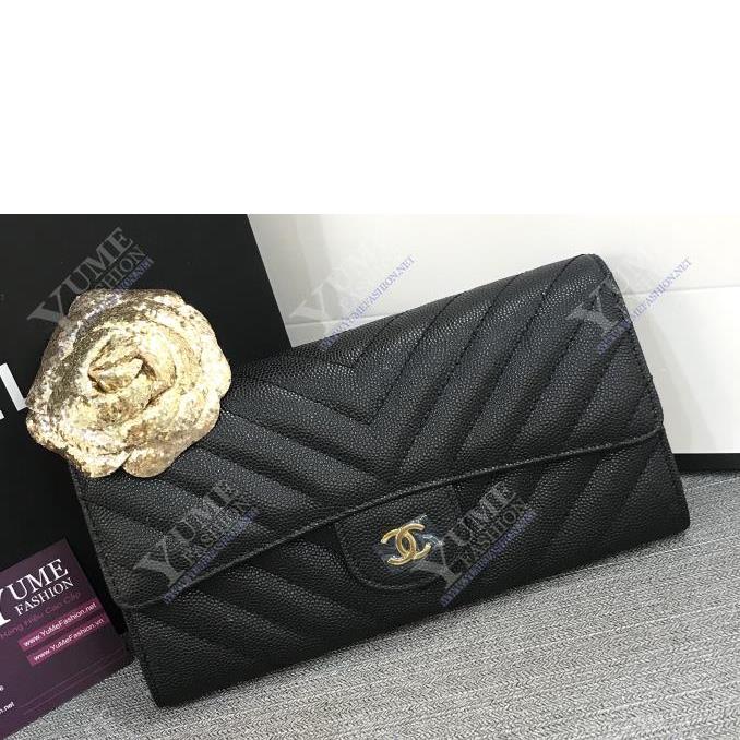 BÓP NỮ CHANEL&nbsp;Wallet Caviar Leather