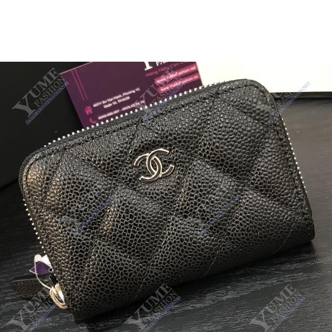 BÓP NỮ CHANEL Wallet Caviar leather
