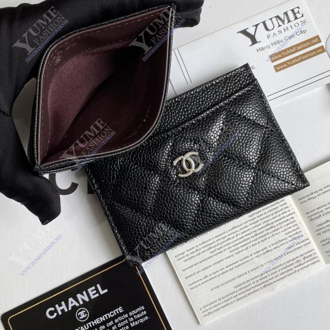 BÓP NỮ CHANEL&nbsp;Card Holder Caviar