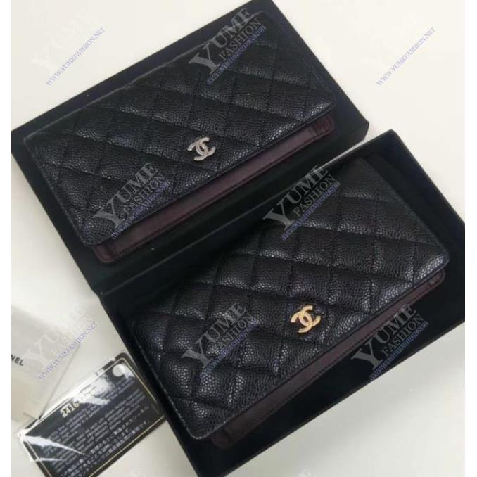 BÓP NỮ CHANEL Wallet Caviar Leather