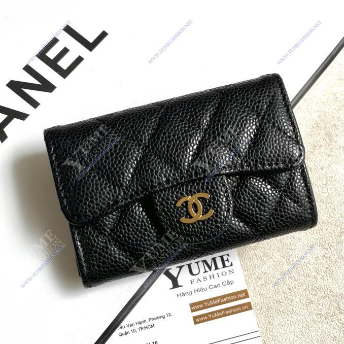 BÓP NỮ CHANEL&nbsp;Card Holder Chanel Caviar Leather