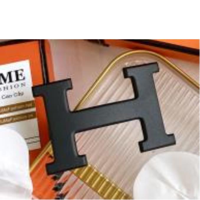 DÂY NỊT HERMES ÐEN NHÁM K LOGO