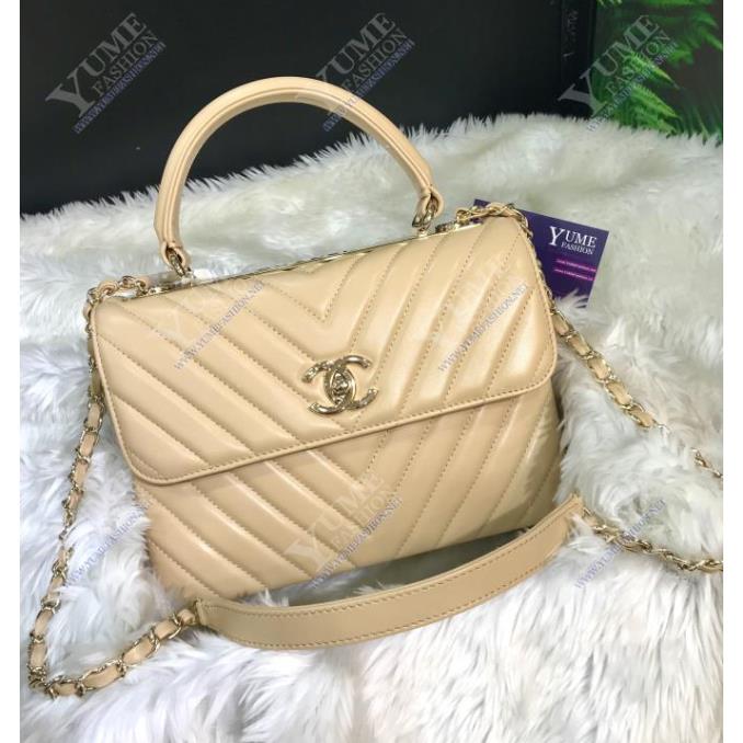TÚI XÁCH CHANEL FLAP BAG WITH TOP HANDLE