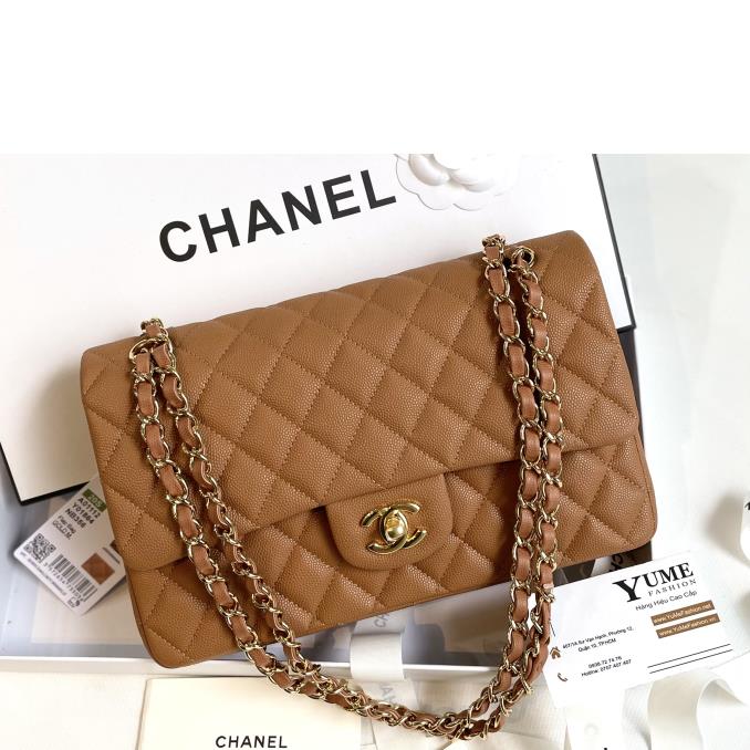 TÚI XÁCH CHANEL CHANEL CLASSIC - CAVIAR SILVER 25