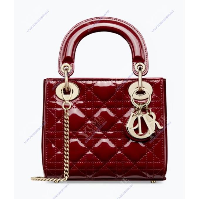 TÚI XÁCH DIOR MINI LADY DIOR - DA BÓNG