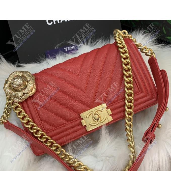 TÚI XÁCH CHANEL&nbsp;Boy V Caviar Leather