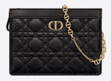 TÚI XÁCH DIOR DIOR CARO ZIPPED POUCH WITH CHAIN