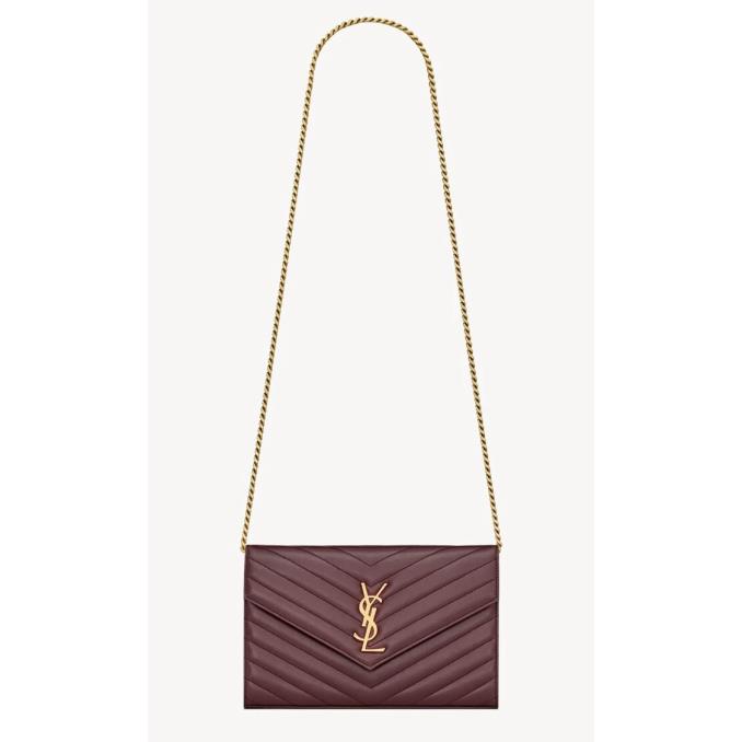 TÚI XÁCH YSL&nbsp;CASSANDRE CHAIN WALLET IN LAMBSKIN
